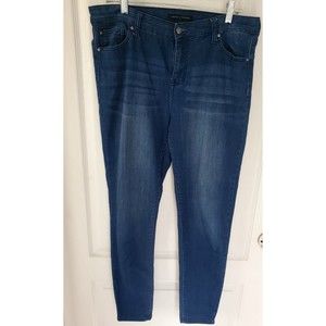Truth + Theory Jeans Womens Size 14 Blue Skinny Mid Rise Pants